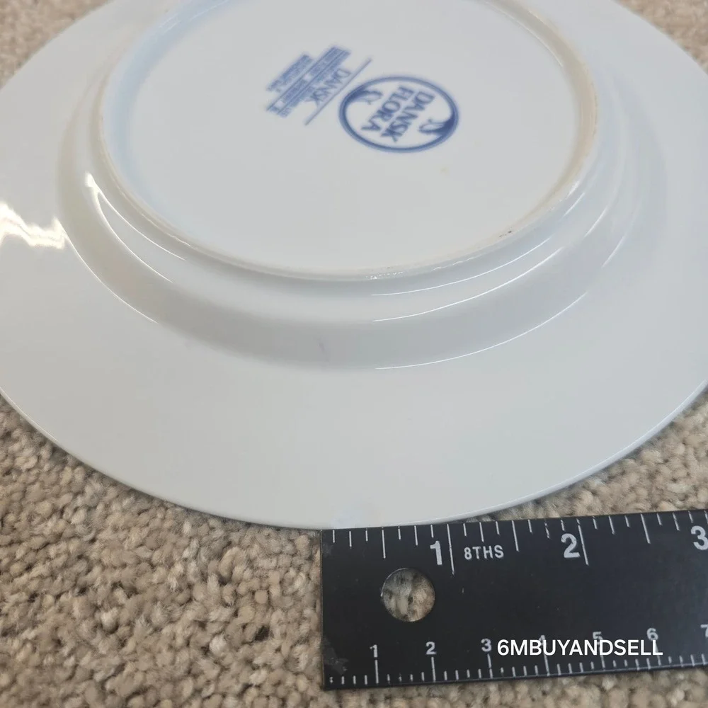 Dansk Flora Bayberry Blue Portugal 8pc Set Plates Bowl Bistro Butter